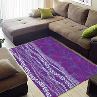Hawaii Prince Kuhio Area Rug Violet Hawaiian Lau Maia With Leis
