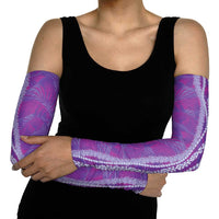 Hawaii Prince Kuhio Arm Sleeves Violet Hawaiian Lau Maia With Leis