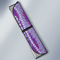 Hawaii Prince Kuhio Auto Sun Shade Violet Hawaiian Lau Maia With Leis LT05 - Polynesian Pride