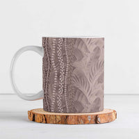 Hawaii Prince Kuhio Ceramic Mug Mocha Hawaiian Lau Maia With Leis