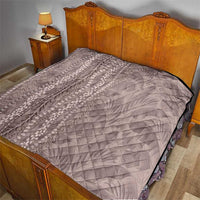 Hawaii Prince Kuhio Quilt Mocha Hawaiian Lau Maia With Leis LT05 - Polynesian Pride