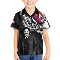 Personalised Hawaii Prince Kuhio Family Matching Mermaid Dress and Hawaiian Shirt Hawaiian Maile Lei