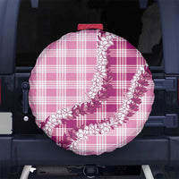 Pink Hawaii Palaka Spare Tire Cover Hawaiian Honohono Lei LT05 No hole Pink - Polynesian Pride