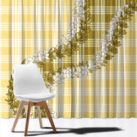 Yellow Hawaii Palaka Window Curtain Hawaiian Honohono Lei LT05 - Polynesian Pride