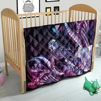 Hawaiian Monk Seal Quilt Kakau Tribal Pattern Violet Gradient LT05 - Polynesian Pride