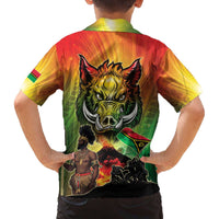 Vanuatu July 30th 1980 Family Matching Off The Shoulder Long Sleeve Dress and Hawaiian Shirt Happy Independence Day - Polynesian Pride