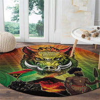 Vanuatu July 30th 1980 Round Carpet Happy Independence Day - Polynesian Pride