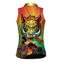 Vanuatu July 30th 1980 Women Sleeveless Polo Shirt Happy Independence Day - Polynesian Pride