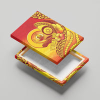 Vanuatu 46 Yia Indipendens Anivesari Canvas Wall Art Tamtam Drum With Boar Tusk LT05 - Polynesian Pride