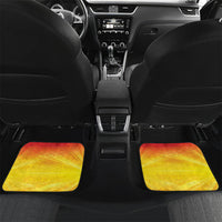 Vanuatu 46 Yia Indipendens Anivesari Car Mats Tamtam Drum With Boar Tusk LT05 Set 2pcs - Back Yellow - Polynesian Pride