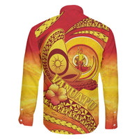 Vanuatu 45 Yia Indipendens Anivesari Family Matching Puletasi and Hawaiian Shirt Tamtam Drum With Boar Tusk - Polynesian Pride