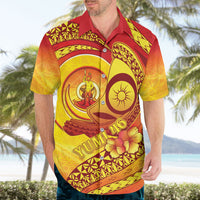 Vanuatu 46 Yia Indipendens Anivesari Hawaiian Shirt Tamtam Drum With Boar Tusk LT05 - Polynesian Pride