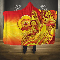 Vanuatu 46 Yia Indipendens Anivesari Hooded Blanket Tamtam Drum With Boar Tusk LT05 - Polynesian Pride