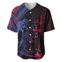 Samoan Pride Baseball Jersey The Tui Manua - Polynesian Pride