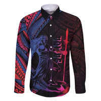 Samoan Pride Family Matching Off Shoulder Short Dress and Hawaiian Shirt The Tui Manua - Polynesian Pride