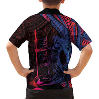 Samoan Pride Family Matching Summer Maxi Dress and Hawaiian Shirt The Tui Manua - Polynesian Pride