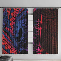 Samoan Pride Window Curtain The Tui Manua - Polynesian Pride