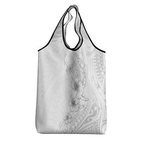 Lotu Tamaiti Samoa Grocery Bag White Sunday Polynesian Tribal Pattern Elegant Style