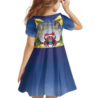 Niue Christmas Family Matching Off Shoulder Maxi Dress and Hawaiian Shirt Seashell Santa Beach Vibes - Polynesian Pride