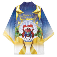 Niue Christmas Kimono Seashell Santa Beach Vibes - Polynesian Pride