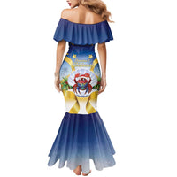 Niue Christmas Mermaid Dress Seashell Santa Beach Vibes - Polynesian Pride