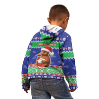 New Zealand Christmas Kid Hoodie Have Yourself A Kiwi-tastic Christmas - Polynesian Pride