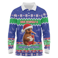 New Zealand Christmas Long Sleeve Polo Shirt Have Yourself A Kiwi-tastic Christmas - Polynesian Pride