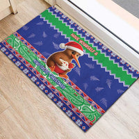New Zealand Christmas Rubber Doormat Have Yourself A Kiwi-tastic Christmas - Polynesian Pride