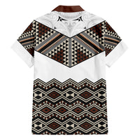 New Zealand Aotearoa Family Matching Short Sleeve Bodycon Dress and Hawaiian Shirt Taniko Art Simple Style LT05 - Polynesian Pride