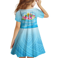 Universal Human Rights Month Kid Short Sleeve Dress Polynesian Style LT05 - Polynesian Pride