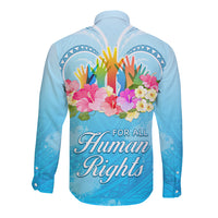 Universal Human Rights Month Long Sleeve Button Shirt Polynesian Style LT05 - Polynesian Pride