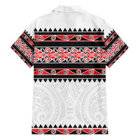 New Zealand Aotearoa Hawaiian Shirt With Kowhaiwhai Pattern Red Version LT05 - Polynesian Pride