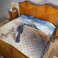 New Zealand Mount Taranaki Landscape Quilt Kokako Bird Polynesian Style LT05 - Polynesian Pride