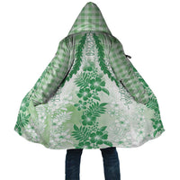 Aloha Hawaii Palaka Cloak Green Plumeria Lei - Polynesian Pride