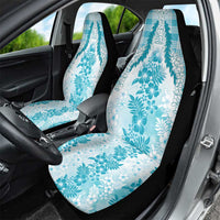 Aloha Hawaii Palaka Car Seat Cover Blue Plumeria Lei - Polynesian Pride