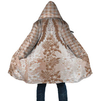 Aloha Hawaii Palaka Cloak Beige Plumeria Lei - Polynesian Pride