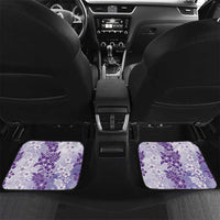 Aloha Hawaii Palaka Car Mats Purple Plumeria Lei - Polynesian Pride