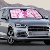 Aloha Hawaii Palaka Auto Sun Shade Pink Plumeria Lei - Polynesian Pride