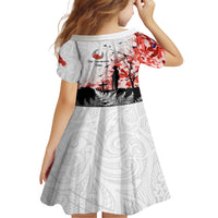 Kei Wareware Tatou New Zealand ANZAC Day Family Matching Short Sleeve Bodycon Dress and Hawaiian Shirt Lest We Forget LT05 - Polynesian Pride