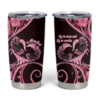 New Zealand Valentine Tumbler Cup Aroha Sweet Pink Piwakawaka