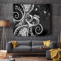 New Zealand Valentine Tapestry Aroha Gray Piwakawaka