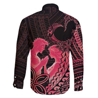 Alofa Samoa Valentine Red Family Matching Off The Shoulder Long Sleeve Dress and Hawaiian Shirt Love Is The Greatest Thing