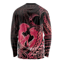 Alofa Samoa Valentine Red Long Sleeve Shirt Love Is The Greatest Thing LT05 - Polynesian Pride