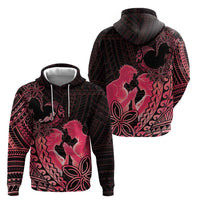 Alofa Samoa Valentine Red Zip Hoodie Love Is The Greatest Thing