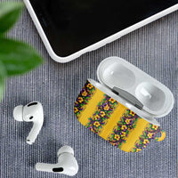 Aloha Hawaii Mardi Gras AirPods Case Gold Style