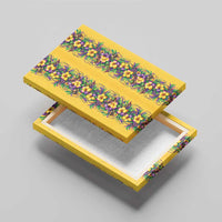 Aloha Hawaii Mardi Gras Canvas Wall Art Gold Style