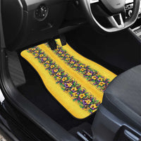 Aloha Hawaii Mardi Gras Car Mats Gold Style