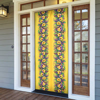 Aloha Hawaii Mardi Gras Door Cover Gold Style