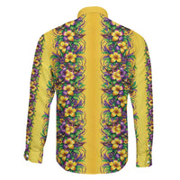 Aloha Hawaii Mardi Gras Family Matching Mermaid Dress and Hawaiian Shirt Gold Style LT05 - Polynesian Pride