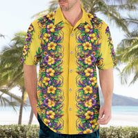 Aloha Hawaii Mardi Gras Hawaiian Shirt Gold Style